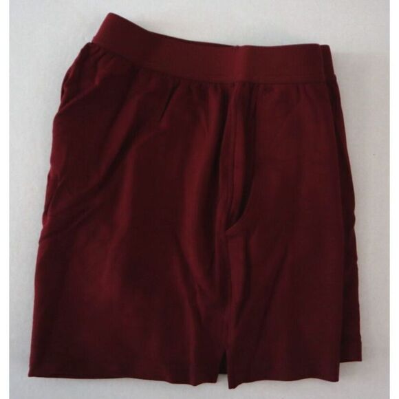 Jambys Unisex Sz Small Cabernet/Red Soft Breathable Boxer Shorts w/Pockets - Picture 5 of 8